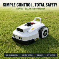 Tondeuse à gazon robotisée Kesen de qualité industrielle, hybride électrique, auto-rechargeable, autopropulsée, télécommandée, avec bac à herbe et batterie