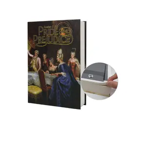 Real Paper Art Of War Secret Hide Book Safe dengan Key Lock Pride And Prejudice B22K-RP