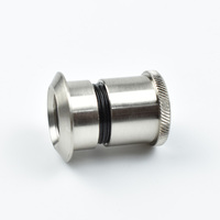 Haute Valeur Zinc Porte Visionneuse 25 mm diamètre 160 degrés 35-50 Fini Nickel Satiné Visionneuses De Porte