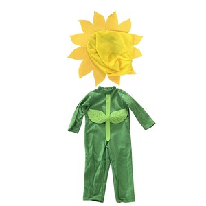 Costume de tournesol drôle pour enfants garçon et filles combinaisons d'Halloween avec chapeau Costume Cosplay - Product Image 4