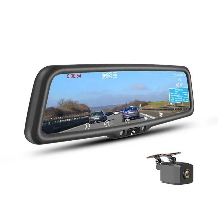 Monitor de estacionamento com sensor G para Honda Ridgeline, alta qualidade, 9.66 polegadas, 4K TFT LCD