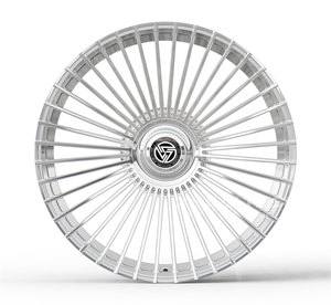 ล้อฟอร์จโมโนบล็อกแบบเต็มวงเคลือบเงินขัดเงา XINLAI สำหรับรถ Porsche, Audi, BMW และ Mercedes-Benz AMG - Product Image 1