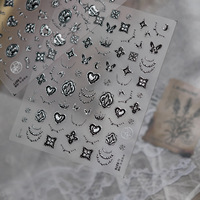 Nouveaux produits 2026 Tomoni : Autocollants élégants vintage pour nail art à moins d'un dollar – Jouets DIY