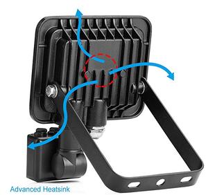 Outdoor Security <b>Light</b> 800lm Equivalent IP65 Waterproof 10W PIR <b>Motion</b> <b>Sensor</b> <b>LED</b> Flood <b>Lights</b> for Porch Patio Garden WD-150 10w - Product Image 2