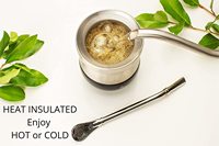 Ynba-tasse à Double paroi isolée sous vide, en acier inoxydable, avec paille animatrice, 4oz, livraison gratuite