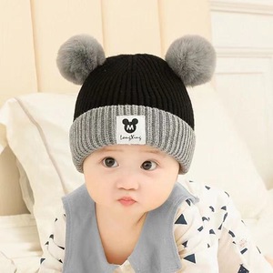 Nouveau Style de mode de haute qualité chaud fourrure châle enfants hiver coupe-vent mignon noël bébé pull en peluche chapeau écharpe - Product Image 5