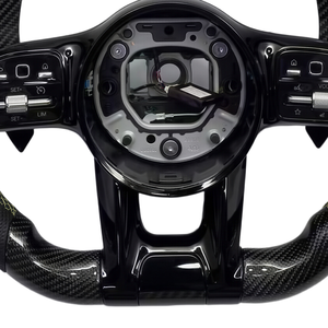Volant de direction en fibre de carbone personnalisé pour <span class=keywords><strong>Mercedes</strong></span> Benz <span class=keywords><strong>GT</strong></span> W176 W204 W212 W205 W218 W213 W211 W177 W463 E63 <span class=keywords><strong>AMG</strong></span>, accessoires de voiture - Product Image 6