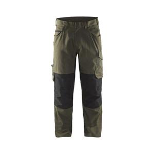 BLAKLADER - 149513304599D112 Pantalon de service avec stretch Vert olive foncé/Noir-PANTALON DE TRAVAIL EAN 7330509543894 - Product Image 1