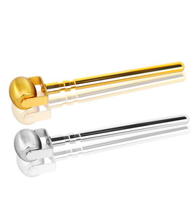 Rodillo <span class=keywords><strong>Derma</strong></span> de hielo de enfriamiento Facial Cryo Sticks Rodillo facial para masajeador facial en color dorado claro - Product Image 2