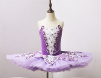 Jupe de tutu de ballet professionnelle pour femmes, nouvelle jupe en velours violet personnalisable pour filles et adultes, vêtements de scène - Taille 61