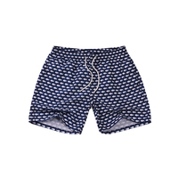 Groothandel Hoge Kwaliteit Aangepaste Kleurrijke Plus Size Waterdichte 100% Polyester Mannen Zwembroek Dierenpatroon Voor Volwassenen Haai