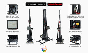 2024新款TPP1000改进型壁画室内装饰双打印头绘画白色墨水打印机激光瞄准 - Product Image 6