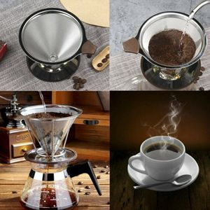 Feinmaschiges Edelstahlkegel-Kaffeefilter-Kaffees ieb zum Übergießen/Tropf brauen - Product Image 6