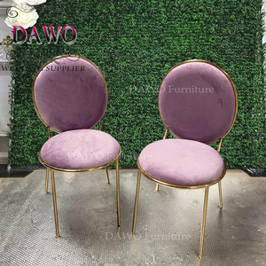 Thiết Kế Sự Kiện Đám Cưới Hiện Đại Ghế Ăn Nhung Màu Hồng - Product Image 5