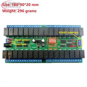 R421C32 DC12V 32 Channels Modbus <strong>RTU</strong> RS485 Bus Relay Module UART Serial Port Board for PLC LED Home <strong>Automation</strong> Door Lock - Product Image 6