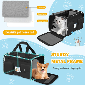 Bolsa de Transporte de Lujo para Perros Pequeños, Impermeable, de Material Oxford, con Cierre de Cremallera Cuadrado, para Viajes, Directamente desde Vietnam - Product Image 3