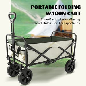 Carro plegable para acampar al aire libre, carro beige plegable <span class=keywords><strong>de</strong></span> gran capacidad para arena - Product Image 5