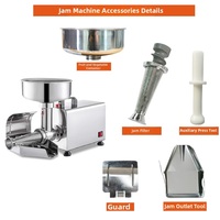 Machine à confiture électrique en acier inoxydable pour la production de confiture de myrtilles, de fraises et de tomates