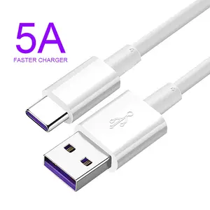 Faktor angepasst 1m 2m Für Samsung Android Handy 5A Schnell ladegerät USB Typ C Kabel Tipo C Schnell ladung USB Datenkabel