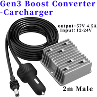 Convertisseur de tension Starlink Gen 3 pour voiture 12V vers 57V, câble DC 2M, adaptateur d'alimentation étanche pour allume-cigare pour camping-car, camion, bateau, yacht