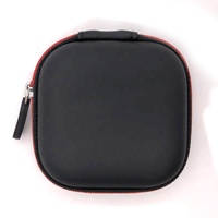 Casing Pembawa Kecil untuk Earphone, Kartu Memori SD, dan USB, Bahan Kulit PU Semi Keras, Tahan Lama, Busa EVA, Resleting, Logo Custom, Hadiah Promosi