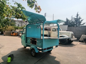 <span class=keywords><strong>Prix</strong></span> d'usine Piaggio Ape Food Truck Tricycle électrique Chariot de restauration mobile Chariot à glaces - Product Image 3