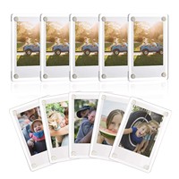 Cadre photo magnétique rectangulaire en acrylique transparent double face, taille personnalisée, tendance, pour réfrigérateur, décoration intérieure, cadeau, étanche