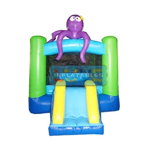 Fabrik kleine aufblasbare Pullover Octopus Jumping Castle für Kleinkinder Mini Bounce House Kinderspiel zeug