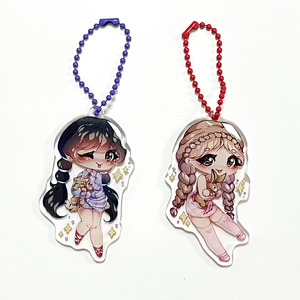 Custom Acrylic Keychain Color Gradient Keychain New Creative Fashion Fun Customizable Epoxy Glitter