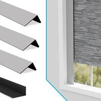 Expédition rapide, sur mesure, 100% occultant, bandes de blocage de la lumière durables en forme de L, rails latéraux, bloqueurs de lumière en PVC pour stores de fenêtre