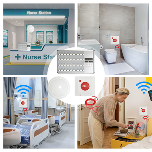 Système d'appel infirmière système d'interphone bouton d'<span class=keywords><strong>urgence</strong></span> pour personnes âgées montage mural bouton poussoir infirmière clinique appel cloche système - Product Image 4