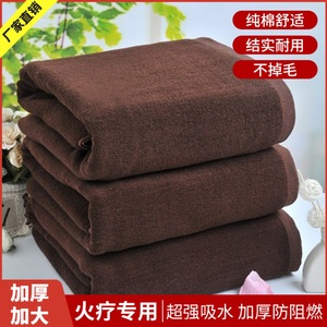 Toalla de baño de algodón puro, grande y gruesa, color café, para uso en spa y salón de belleza, toalla absorbente - Product Image 5