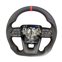 Volant sport noir en fibre de carbone pour Toyota Land Cruiser LC200 LC76 LC79 LC120 Prado Hilux RAV4 LC300