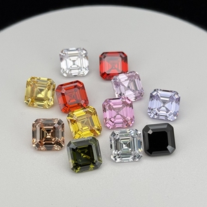 GEMAS HQ, Circonita Cúbica Sintética con Corte Asscher <span class=keywords><strong>de</strong></span> 3x3mm a 10x10mm, Piedras Preciosas <span class=keywords><strong>de</strong></span> Circonita Cúbica 5A en Varios <span class=keywords><strong>Colores</strong></span> en Oferta - Product Image 3