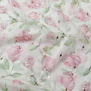 Schlussverkauf Designer weich glänzend schönes Blumenstoff-Muster durchsichtiges florales Organza-Gewebe für modische Kleidungsstücke - Product Image 6