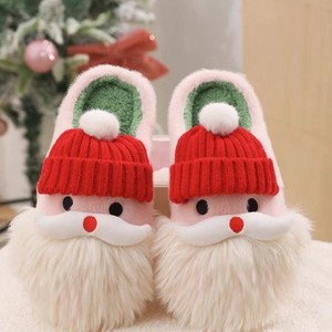 Pantuflas de Felpa Cálidas de Navidad 2025, Pantuflas de Invierno Antideslizantes para Mujer, Zapatos de Casa para Papá <span class=keywords><strong>Noel</strong></span> - Product Image 1