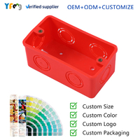 Caja Eléctrica Cuadrada de PVC de Alta Calidad YIFENG OEM, Superficie Lisa, Resistente a los Rayos UV y a los Químicos, Modelo PVC-1021 para Uso Doméstico