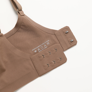 Sharicca – Soutien-<span class=keywords><strong>Gorge</strong></span> sans couture pour femmes, Bralette douce en forme de goutte d'eau, marron lait, découpé au Laser, Soutien-<span class=keywords><strong>Gorge</strong></span> sans fil - Product Image 6