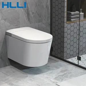 HLLI Modern Design Automatic Toilet Bathroom Siphonic Flush Intelligent Toilet Ceramic Smart Toilets