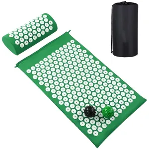 NEH Acupressure Mat Akkupressur Matte And Pillow Set Mata Do Akupresury Spike Mat With Acupuncture Nail Shakti Mat Acupressure