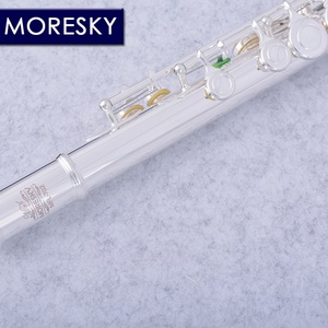 16 Close C Key <b>Flute</b> Cupronickel Silver Plated Left-Hand <b>Flute</b> With E Keys MFL-702(OEM) - Product Image 4