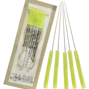 ผู้ผลิตขายส่งเข็มฝังเข็มฆ่าเชื้อแบบใช้แล้วทิ้งพร้อมที่จับพลาสติกหลอด 100 ชิ้น - Product Image 1