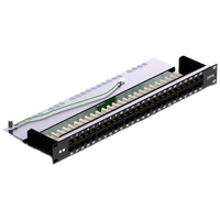 Panel Patch telepon pemasangan rak 50-Port 2U | Kabel telekomunikasi Universal untuk pusat Data & Jaringan Perusahaan