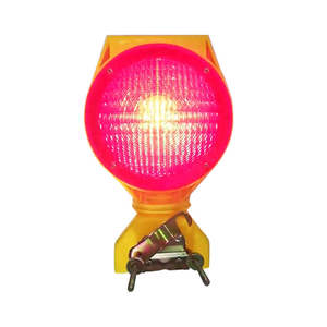 Luz de Tráfico para Cono de Tráfico, <span class=keywords><strong>LED</strong></span> Amarillo Ámbar, Material Plástico, Advertencia de Seguridad, Advertencia de Tráfico, Barrera Solar, Intermitente - Product Image 2