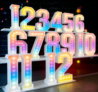 Lettres lumineuses de mariage personnalisées en gros, supports en métal 3D LED, étanches IP65, « Better Together », décoration de mariage