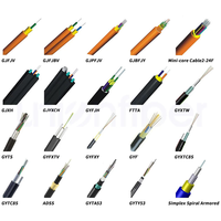 Kabel Serat Optik ADSS Self Supporting Dielektrik, Selubung Tunggal/Ganda, Mini ADSS ASU, Kabel Optik Udara untuk Telekomunikasi di Atas Kepala