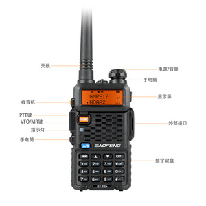 Walkie Talkie Baofeng BF F8 Plus de Doble Banda 5R, Modelo Mejorado de Largo Alcance, Resistente al Agua IP54 para Uso en Exteriores - Product Image 2