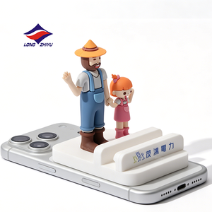 Support de téléphone et tablette universel LZY, personnalisé, créatif, <span class=keywords><strong>en</strong></span> PVC <span class=keywords><strong>3D</strong></span>, figurine de <span class=keywords><strong>dessin</strong></span> <span class=keywords><strong>animé</strong></span>, 20 ans d'expérience - Product Image 1