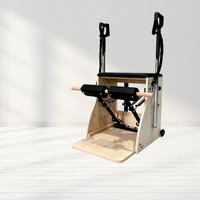Chaise d'équilibre en bois de chêne - Équipement multifonctionnel de correction de posture et de mise en forme corporelle pour les studios de yoga