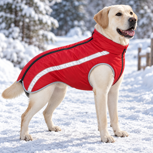 Winter <b>Dog</b> Coat Reflective Warm <b>Jacket</b> <b>Waterproof</b> Pet Puffer Vest <b>for</b> Medium Large <b>Dogs</b> - Product Image 1